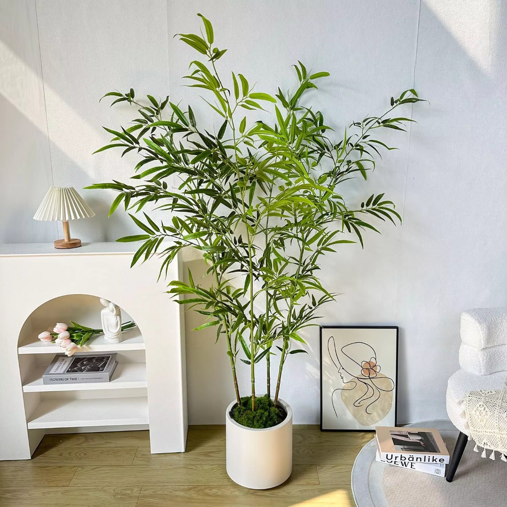 Bambu Hijau Buatan PU + PVC Po - Ficus Lyrata Tree ulasan dan harga